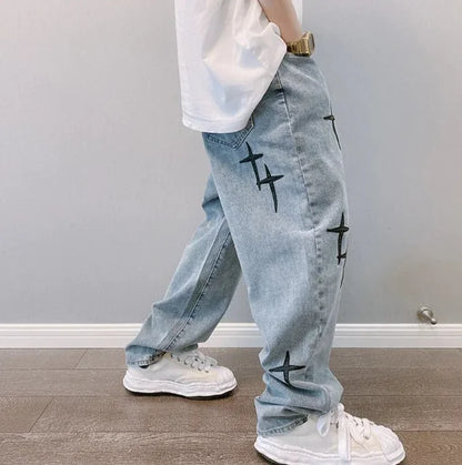 Baggy Wide Leg Cargo Jeans