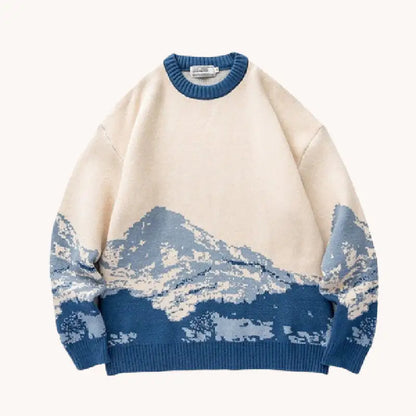 Unisex Mountain Graphic Sweater