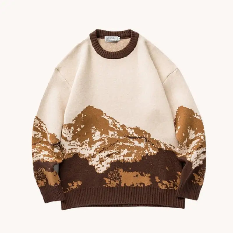 Unisex Mountain Graphic Sweater